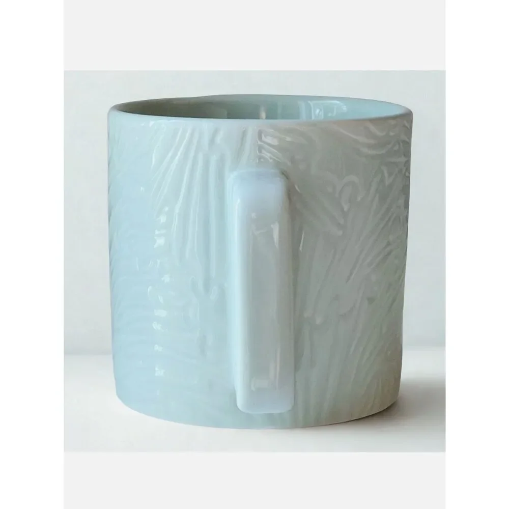 Starbucks Mint Green Siren Mermaid Tail Textured Ceramic Collectible  Coffee Mug